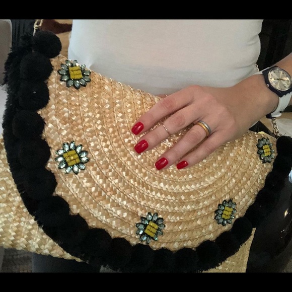 Straw raffia clutch - Picture 4 of 5